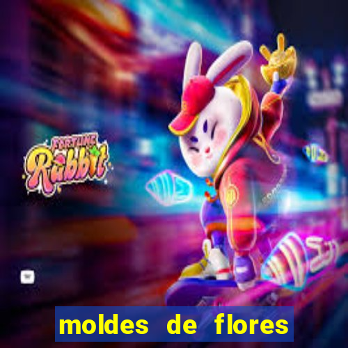 moldes de flores gigantes para imprimir